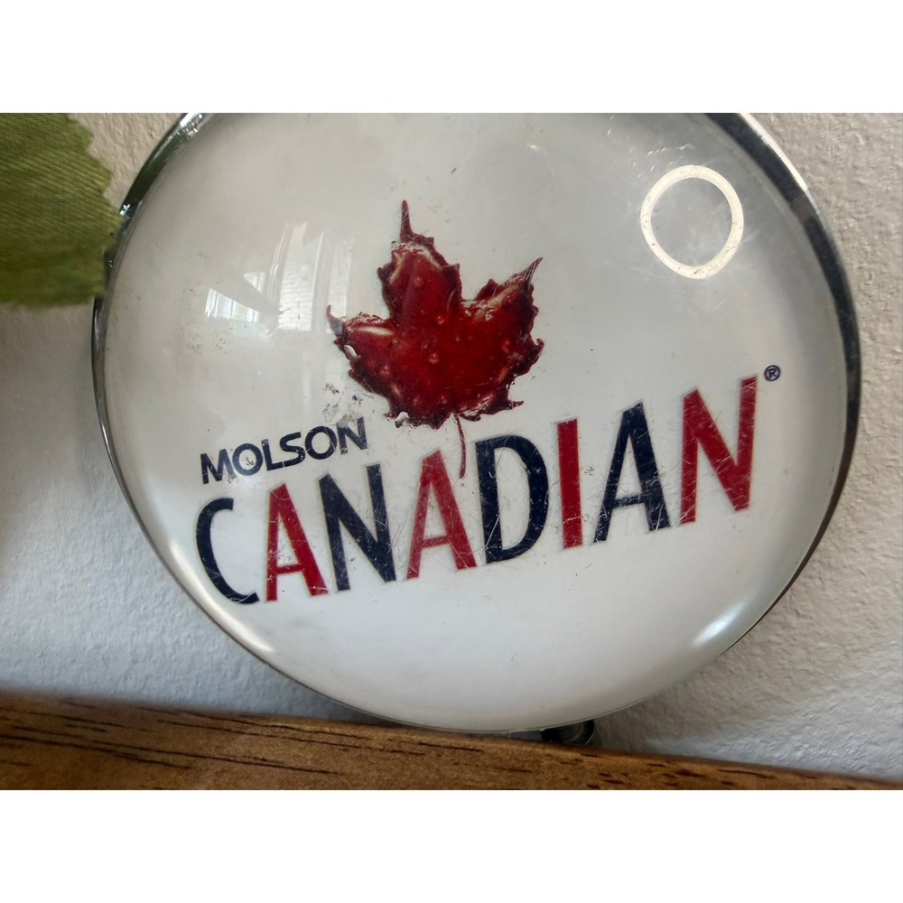 Vintage Molson Canadian Beer Tap Badge Medallion Bar Pub Draft Handle Insert - Picture 3 of 8